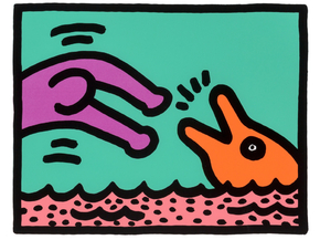 Keith Haring - Pop Shop Quad V B, 1989 (Коллекция постеров №5)