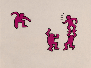 Keith Haring - Sesame Street BreakDancers (Коллекция постеров №6)