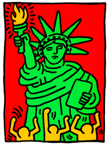 Keith Haring - Statue of Liberty, 1986 | Кит Харинг