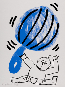 Keith Haring - The Story of Red and Blue (Коллекция постеров №7)