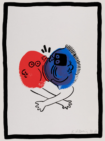 Keith Haring - The Story of Red and Blue (Коллекция постеров №7)