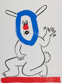 Keith Haring - The Story of Red and Blue (Коллекция постеров №7)