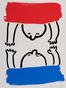 Keith Haring - The Story of Red and Blue (Коллекция постеров №7)