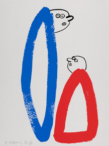 Keith Haring - The Story of Red and Blue (Коллекция постеров №7)