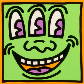 Keith Haring - Three Eyed, from Icons, 1990 | Кит Харинг