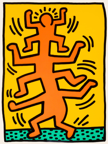 Keith Haring - Untitled (Plate 1), from Growing, 1988 | Кит Харинг