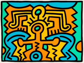 Keith Haring - Untitled (Plate 5), from Growing, 1988 | Кит Харинг
