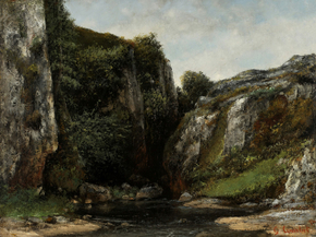Gustave Courbet - Source of a Mountain Stream | Гюстав Курбе