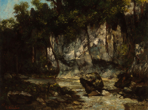 Gustave Courbet - Landscape with stag | Гюстав Курбе