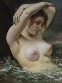 Gustave Courbet - The Woman in the Waves | Гюстав Курбе