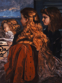 Gustave Courbet - Three Young Englishwomen by a Window | Гюстав Курбе