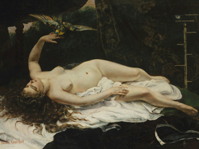 Gustave Courbet - Woman with a Parrot | Гюстав Курбе