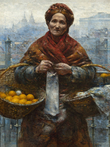 Aleksander Gierymski - Jewish Woman with Oranges | Александр Герымский