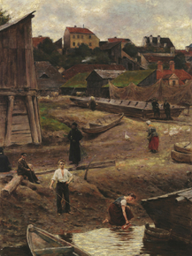 Aleksander Gierymski - Riverbank of the Vistula in Warsaw | Александр Герымский