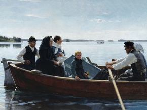 Albert Edelfelt - Conveying a Childs Coffin | Альберт Эдельфельт