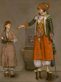 Jean-Etienne Liotard - A Frankish Woman and Her Servant | Лиотар Жан-Этьен