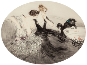 Louis Icart - Fishing | Луи Икар