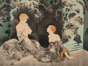 Louis Icart - Intimacy, 1928 | Луи Икар