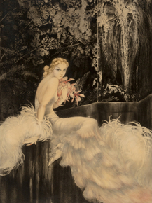 Louis Icart - Orchids, Circa 1937 | Луи Икар