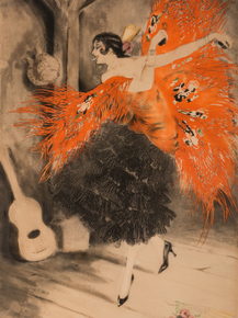 Louis Icart - Spanish Dancer, 1929 | Луи Икар