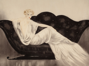 Louis Icart - The Sofa, 1937 | Луи Икар