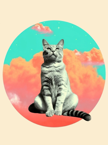 Сюрреализм - Кот и облака
