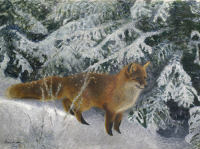 Bruno Liljefors - Fox in Winter | Бруно Лильефорс