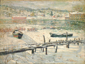 Bruno Liljefors - Harlem River in Winter | Бруно Лильефорс