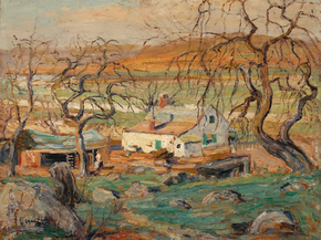 Bruno Liljefors - Landscape with Gnarled Trees | Бруно Лильефорс