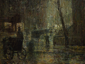 Bruno Liljefors - Wet Night, Gramercy Park | Бруно Лильефорс