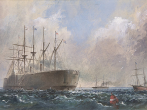 Robert Charles Dudley - Telegraph Cable Fleet at Sea | Роберт Дадли