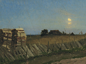 Isaac Levitan | Исаак Левитан - Лунная ночь, Бревенчатые сваи Isaac Levitan | Исаак Левитан - Лунная ночь, Бревенчатые сваи