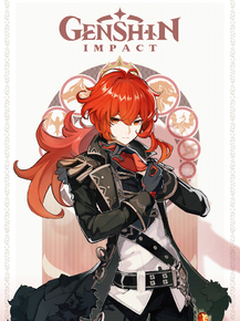 Genshin Impact (Коллекция постеров №3) | Дилюк Genshin Impact (Коллекция постеров №3) | Дилюк