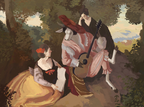 Antoine Watteau | Антуан Ватто - Гамма Любви (Пародия)