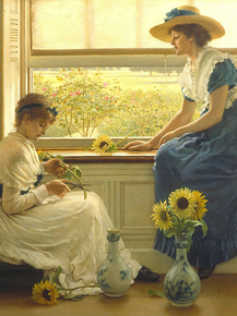 George Dunlop Leslie - Sun and Moon Flowers | Джордж Данлоп Лесли