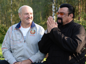 Стивен Сигал вместе с Лукашенко Александром Григорьевичем