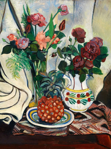Suzanne Valadon | Сюзанна Валадон - Натюрморт с ананасом