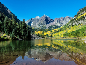 Carol M. Highsmith | Кэрол М. Хигсмит - Осенний вид на вершины Maroon Bells, штат Колорадо