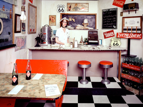 Carol M. Highsmith | Кэрол М. Хигсмит - Ресторан Greasy Spoon в музее шоссе 66, Техас