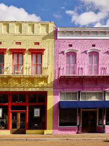Carol M. Highsmith | Кэрол М. Хигсмит - Yazoo City в ярких карибских цветах