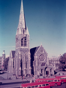 Leslie Adkin | Лесли Эдкин - Крайстчерчский собор - главный фасад и шпиль