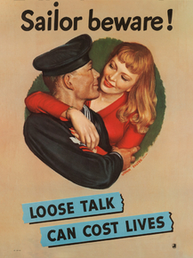 Sailor beware! Loose talk can cost lives Sailor beware! Loose talk can cost lives