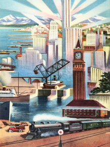 Seattle, Glamour City of Washington, east meets west, far north and orient in metropolitan Seattle