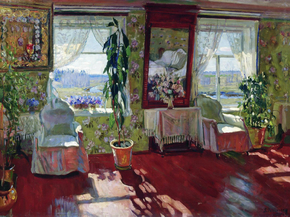 Станислав Жуковский - Интерьер, 1917