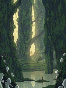 Studio Ghibli | Студия Гибли (Коллекция постеров) - Принцесса Мононоке