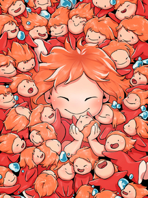 Ponyo | Рыбка Поньо на утёсе