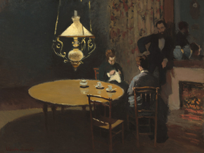 Claude Monet - Interior, after Dinner | Клод Моне