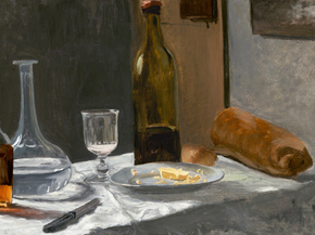Claude Monet - Still Life with Bottle, Carafe, Bread, and Wine | Клод Моне