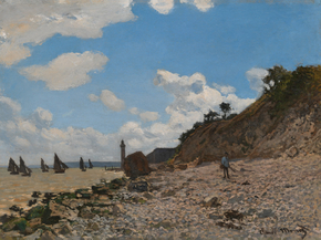 Claude Monet - The Beach at Honfleur | Клод Моне