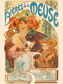 Mucha Alphonse - Bières de la Meuse, 1897 | Альфонс Муха
